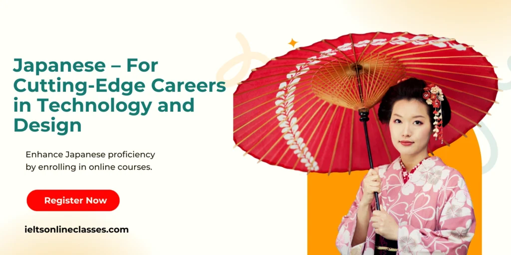 Young professional learning Japanese language to explore technology and design careers in Japan in 2025