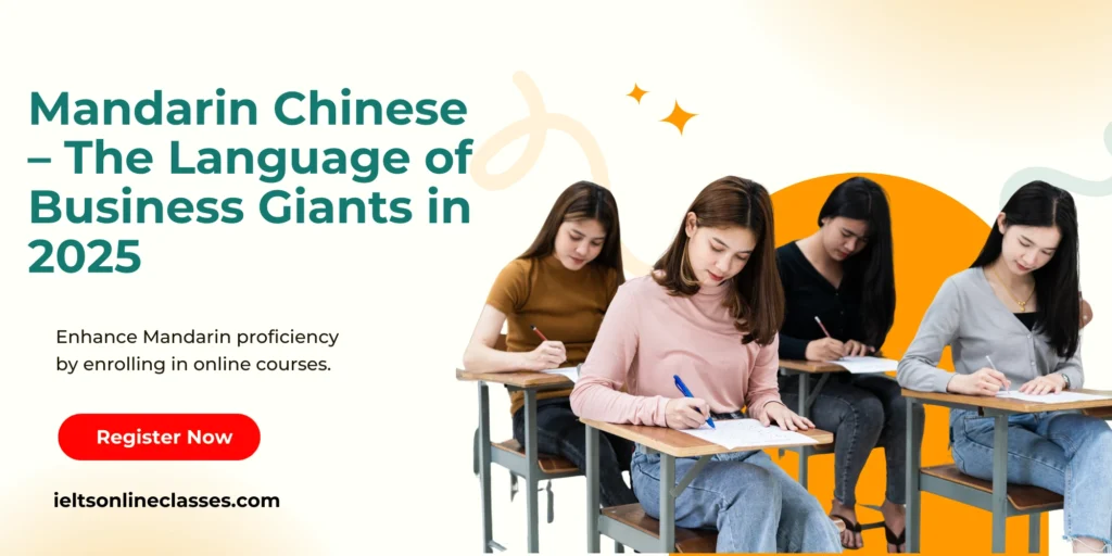 Business professional learning Mandarin Chinese for international trade and business success in 2025