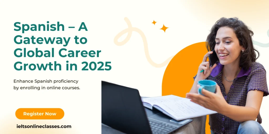 Young professional learning Spanish for global career opportunities in 2025
